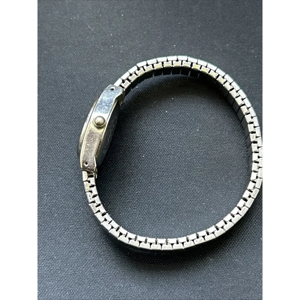 Two Tone Women’s Stretch Band Quartz Watch